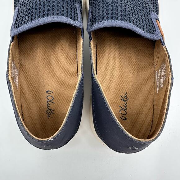 Olukai Women's Pull On Pehuea Casual Shoes US Sz 10 Blue Slip On Loafer Sneaker - Picture 9 of 10